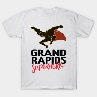 Grand Rapids Superhero Michigan Raised Me T-Shirt